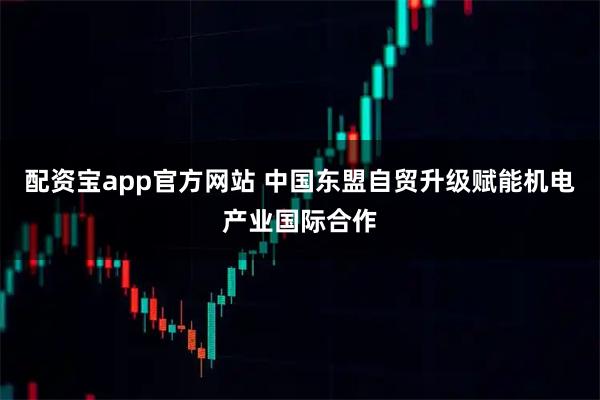 配资宝app官方网站 中国东盟自贸升级赋能机电产业国际合作
